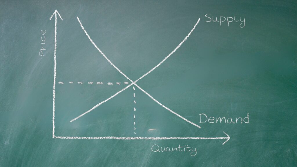 Law of supply and demand. Personalized economics tuitions and study support for GCSE, IB, A-Level